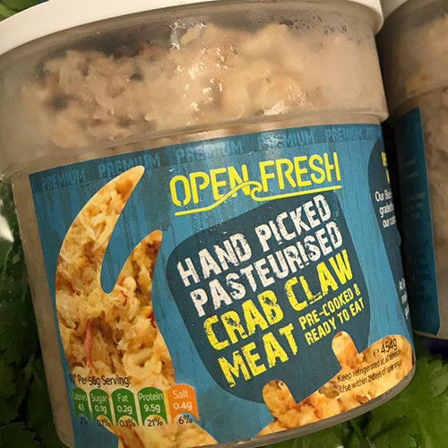 Pasteurised Crab Claw Meat